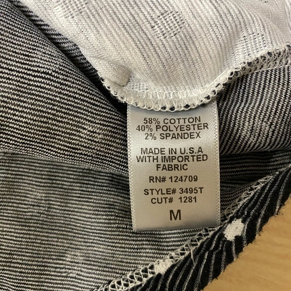 IC BY CONNIE K COLLECTION Textured Polka Dot Zipper Tunic Top Size M - Picture 6 of 6